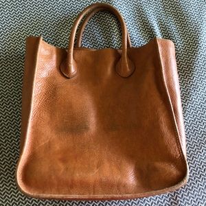 madewell slim camden leather tote